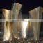 modern outdoor garden decoration stainless steel water sculpture