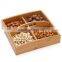High quality and cheap clear wooden storage box for nut and candy