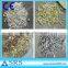 crushed snow white marble gravels and pebbles