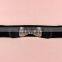 Wholesale rhinestone paved butterfly buckle sex women lady wide PU waist belt