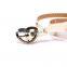 Wholesale Heart Rivet Decorated Heart Buckle Sex Women Lady Thin PU Waist Belt