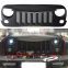 Matte Black Angry Bird Style Paintable Front Grille for 2007-2016 Jeep Wrangler JK