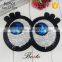 Wholesale baby girl eye shaped sew- on sequin patch for shirt