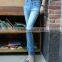 High Quality Denim Fabric Plus soft nap womens Denim Jeans Wholesale denim Jeans