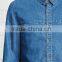 wholesale denim shirts man blank slim jeans shirts custom your logo
