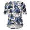 women thin cotton t-shirt 2015, floral t shirt 2015