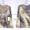 New fashion elegant print & embroidery chiffon ladies' blouse