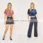 Slight Blink Crushed Velvet O-neck Short Sleeves Cropped t Shirt Tank Tops