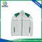 Contrast Color Full Zipper White Polyester /cotton Children Soccer Jacket