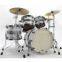 BU42ZBNSSSR Starclassic Series Bubinga Elite 4 Piece Drum Set Shell Pack - Silver Snow Stripe