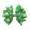 Christmass Printing Baby Girl Hair Bows Clips Boutique Grosgrain Ribbon Hairpins Kids Girl Hair Accessories