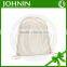 Cost Effective Brushed Fabric Plain Drawstring Cotton Bag