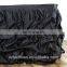 Shiny Ruffle Satin Black Customized Size Table Skirt Desgins