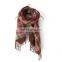 Shawls&Scarves Two Usage Tartan Fringe on the Botton Winter Warmer Tartan Scarf Trendy Fashion