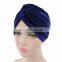 New Fashion Velvet Gold Indian Hat Muslim headscarf Velvet Turban Amira Headscarf Caps Headwear Hat