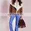 Korea Fashion Women Winter Coat With Faux Suede Fabric