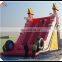 Funny inflatable slide, inflatable slide with wheel&bowknot for kids