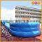 AOQI water park blue and white inflatable slip n slide, inflatable water slide