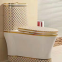 Bathroom good sales green decal ceramic siphonic one piece toilet