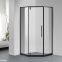 6mm Tempered Glass Shower Enclosure Diamond Shape Two Fixed Panels One Pivot Doo