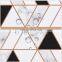 Marble printed polyester waterproof geometric shower curtain
