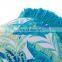Tropical jungle Printed Soft Polyester Canvas Spun Outdoor Cushion Boudoir Pillow with Fringe for Home Sofa Couch