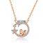 Women Jewellery 925 Sterling Silver Swan Pendant Necklace
