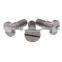 flat slotted half partial thread screws