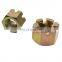 DIN935 M30 Carbon Steel Roasting Galvanized High Quality Hexagon Slotted Nuts Hex slotted nuts
