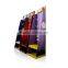 Supermarket promotional metal hook cardboard display stand