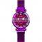 2020 New Hot Sale luxury watch Skmei Q022 316 stainless steel case crystal watches for women magnet buckle wristwatches