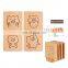 In stocked customized irregular cup mat pad drink cup coasters beech coasters for bar party