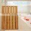 Bath Shower Mat Bamboo Bathroom Floor Non-Sliding Square Spa Sauna Mat