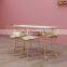 Modern Nail Salon Furniture Pink Nail Manicure Table Beauty Salon Single Double Nail Table And Chair Set