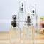 20ml  30ml 40ml 50ml 60ml 80ml 100ml glass bottles or frosted bottles with silver or gold skirt treatment pump