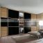 design bedroom wall transparent big closet wooden clothes sliding wardrobe cabinets  in the wall