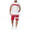 Custom Logo Sportswear Men Tracksuit Private Label Sweat Track Suit Set Shorts Pants Summer Men T Shirts