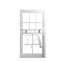 Latest design vertical sliding windows pvc window cheap price