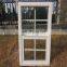White color PVC frame windows with double tempered glass