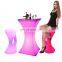 outdoor bar chair / LED Outdoor Waterproof Glow Patio LED Tables and Chairs Furniture Hire Plastic Bar Stool