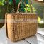 Vintage Wicker Basket Bag hyacinth handbag, Shopping Bag 100% woven Wholesale
