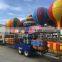 Playground Moveable amusement equipment portable samba balloon rides with wheel
