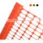 100X40mm holes orange barrier fence HDPE 1X50m safety net