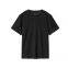2025 spring new fashion simple standard version versatile round-neck linen T-shirt