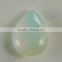 Colorful gemstone beads pear shape white cheap glass gems