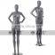 Matte Pewter Clear Plastic Female Mannequins Full Figure