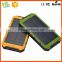 Most popular hardstyle 10000mah solar mobile phone charger in Africa