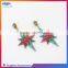 Wholesale women's colorful rhinestone drop earrings fashion alloy star design earring