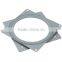 Low noise durable 3 inch swivel plate