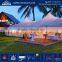 Low MOQ 850g/sqm PVC coated fabric roof cover indiana tent / jumbo exhibition kd garden party tent pavilion canopy from china